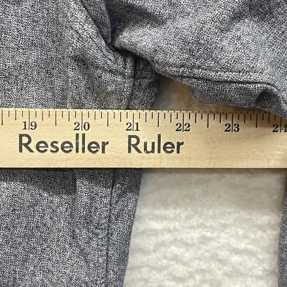 J Crew Jaspe Shirt Mens Large Gray Slim Fit Long Sleeve Button Front Pocket - Picture 9 of 11